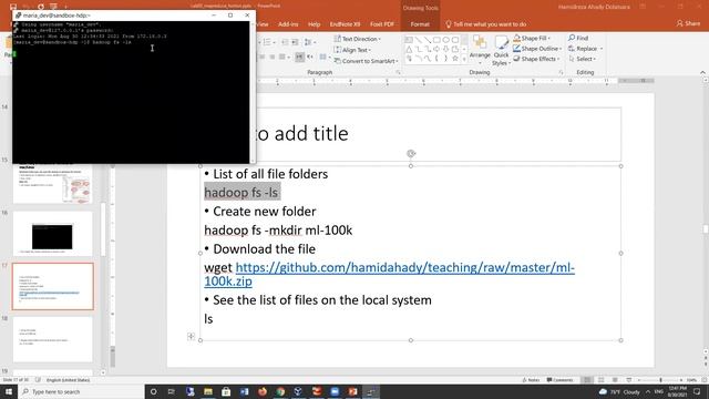 BAN 5600 section 1, Aug/30/2021, The first Hadoop experience смотреть онлайн