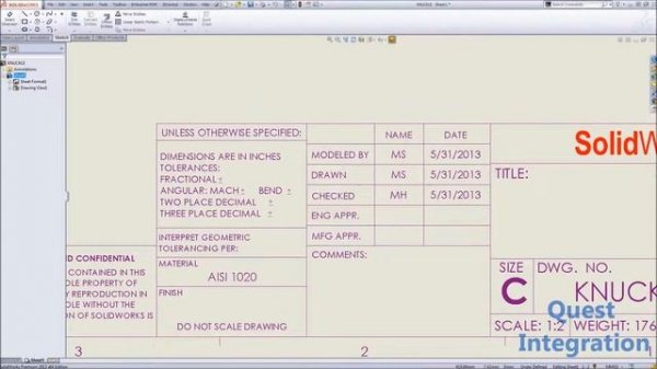 singularityoftheday - SOLIDWORKS 3D CAD - Property Tab Builder Fundamentals