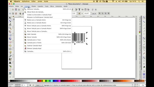 Gerando Código de Barra vetor para Inkscape e Sk1 смотреть онлайн