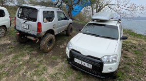 Тюнинг Тойота Пробокс АКСМЕН4х4 для русских дорог. Лифт, грязевка, лужи, колея)