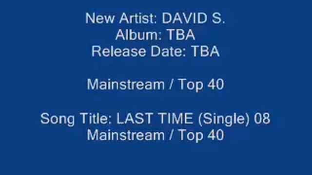 Song Title: LAST TIME (Single) 08 Mainstream / Top40 смотреть онлайн