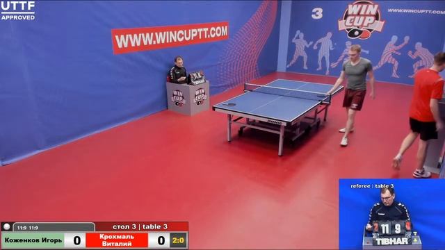 Коженков Игорь 3-1 Крохмаль Виталий Турнир Восток 5 WINCUP 05.04.21 Прямая Трансляция Зал3 смотреть онлайн