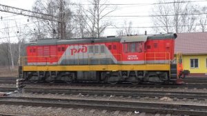 Звук дизеля маневрового тепловоза ЧМЭ3-6159