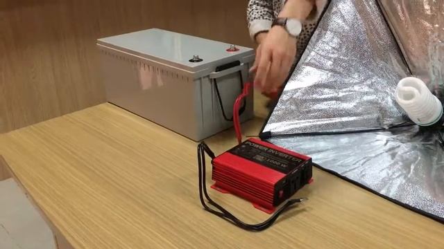 Hanfong smart power inverter TP1000W Operating test Video смотреть онлайн