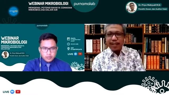 Webinar Mikrobiologi | Mengenal Potensi Bahaya Cemaran Mikrobiologi dalam Air смотреть онлайн