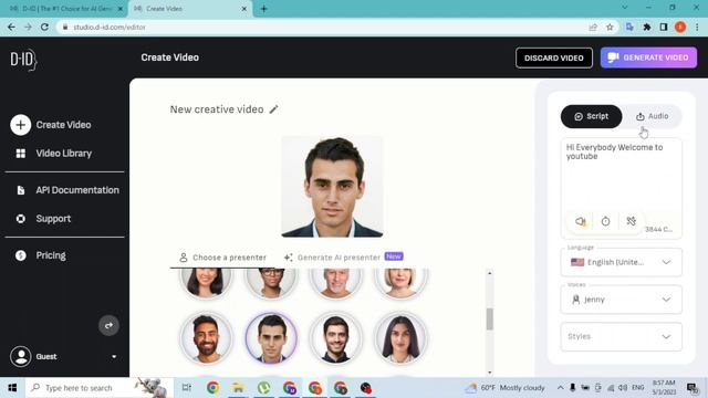 digital human video generator | how to use d id ai human presenter смотреть онлайн