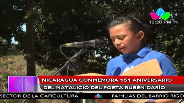 Nicaragua Conmemora 151 Aniversario Del Natalicio Del Poeta Rubén Darío
