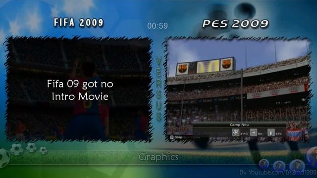 Fifa vs Pes [2009] For the Wii смотреть онлайн