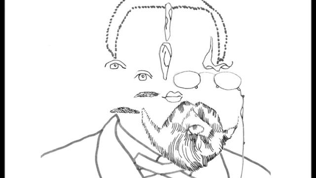 Henri Poincare portrait reanimated according to a Petersen Graph смотреть онлайн