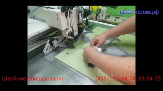 Программируемая швейная машина тяжелого класса Шитье части подвесной системы смотреть онлайн