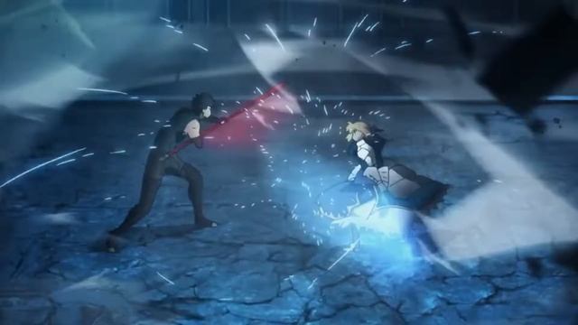 AMV (Fate/Stay Night) Saber vs Lancer Fight Back смотреть онлайн