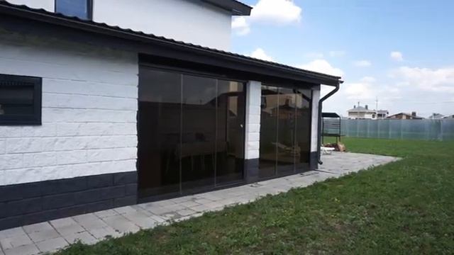 Сдвижное остекление большой террасы. #Артмакс смотреть онлайн