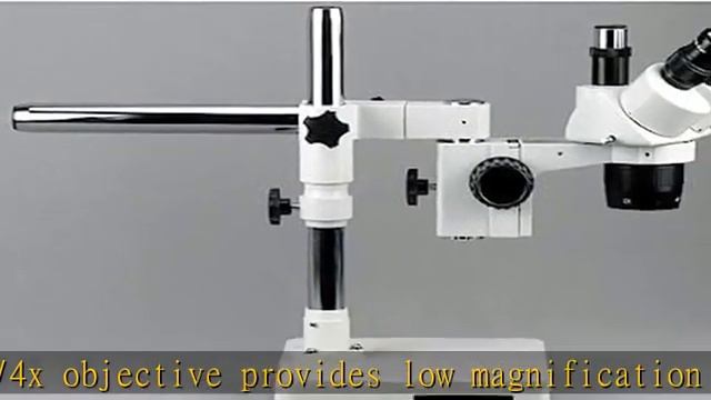 AmScope SW-3T24Z Trinocular Stereo Microscope, WH10x Eyepieces, 20X/40X/80X Magnification, 2X/4X Ob смотреть онлайн