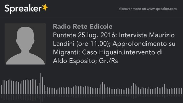 Puntata 25 lug. 2016: Intervista Maurizio Landini (ore 11.00); Approfondimento su Migranti; Caso Hi смотреть онлайн