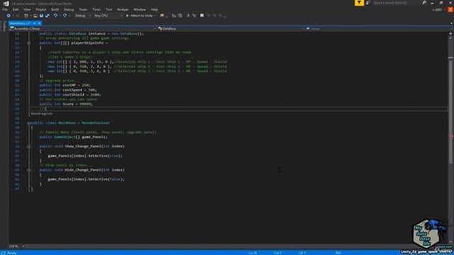 9. Создание интерфейса игры и взаимодействие часть 1 (8. DataBase) смотреть онлайн