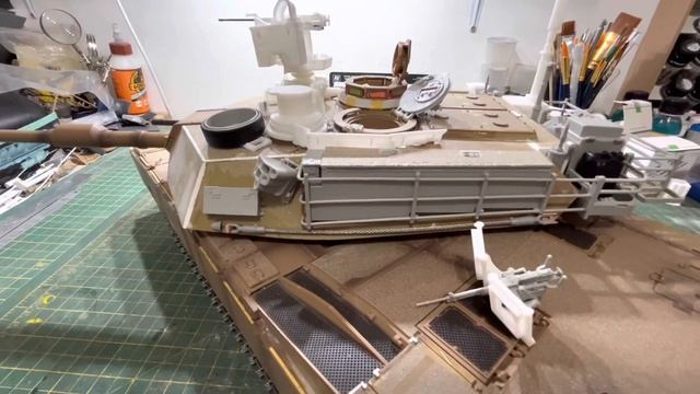 Heng long M1A2 Abrams 7.0 fitting the DKLMRC gun shield to the trumpeter gun, mounting point #howto смотреть онлайн