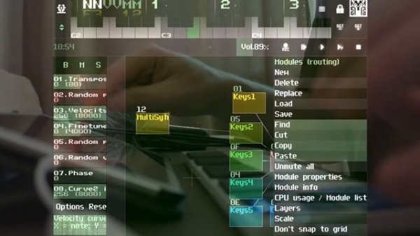 SunVox: Simple Melodic Pattern