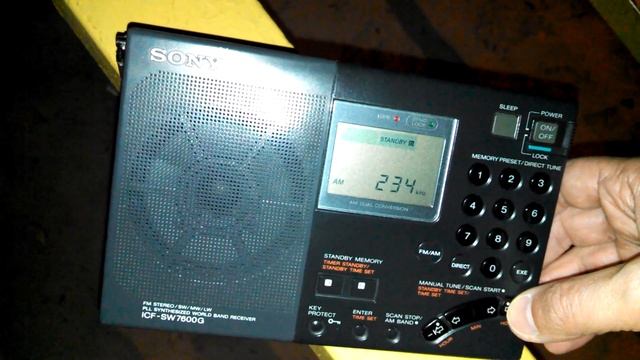 Sony ICF-SW7600G Прием ДВ - LW