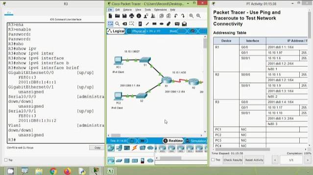 13.2.7 Packet Tracer - Use Ping and Traceroute to Test Network Connectivity смотреть онлайн