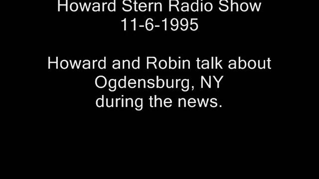 Ogdensburg, NY makes the news on the Howard Stern Show! смотреть онлайн