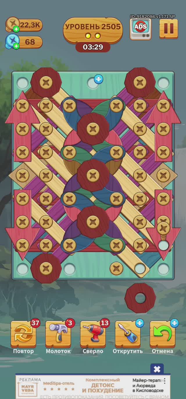 2505 Level_screw Puzzle (falcon)_Screen_Recording_20240928_203823_Screw Puzzle