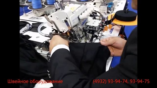 Промышленная швейная машина, оверлок, для притачивания горловины футболки с прокладыванием защитной смотреть онлайн