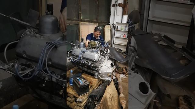 ЗМЗ V8 5.5 первый запуск! смотреть онлайн