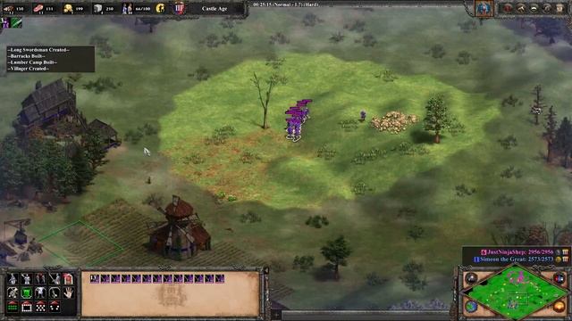 Age Of Empires 2 Goths vs Bulgarians - Hard AI смотреть онлайн