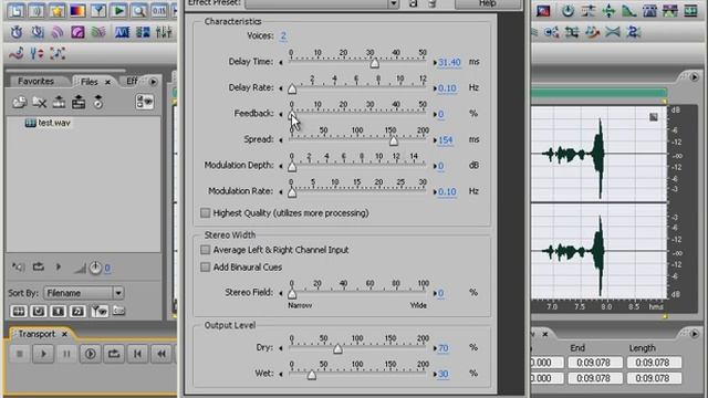 47. Устройство эффекта Хорус (Chorus) в Adobe Audition | Auditionrich.com смотреть онлайн