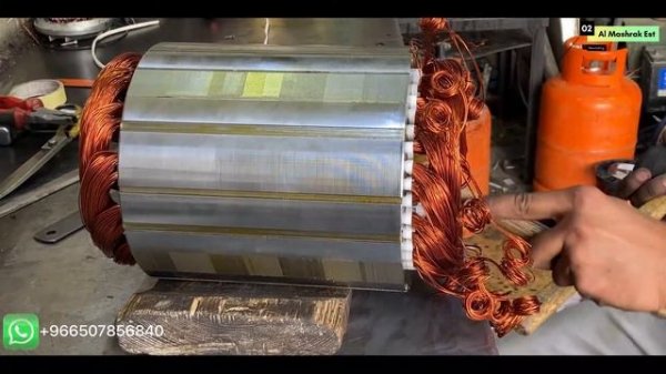 Bitzer Compressor stator Rewinding complete process in saudia arabia