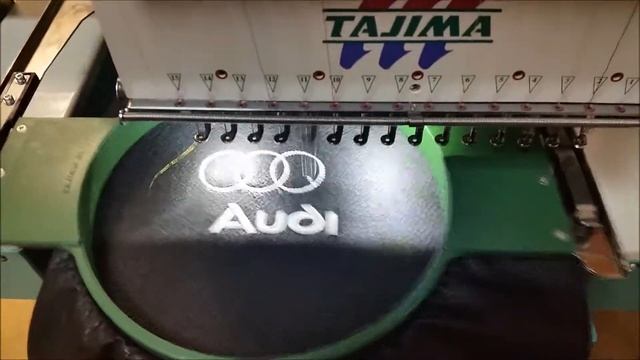 Вышивальная машина Tajima вышивка на кожзаме смотреть онлайн