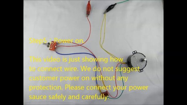 50KTYZ Synchronous Motor Wire connection смотреть онлайн