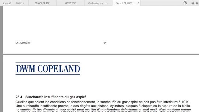 Causes de pannes compresseurs semi hermétiques DISCUS DWM COPELAND смотреть онлайн