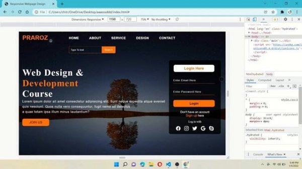 How To Make Responsive Website Using HTML & CSS Only _ Step-By-Step Tutorial _ PRAROZ