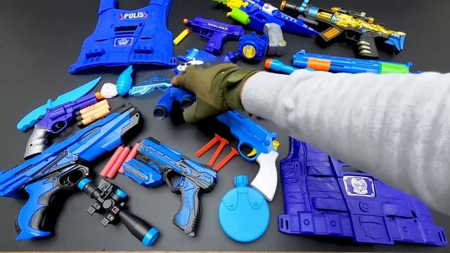 Police Swat Set. Nerf and Bead Guns. Steel Vest and Grenade! смотреть онлайн