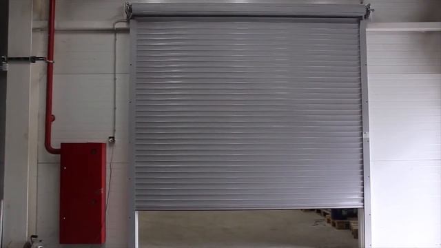 Рулонные ворота стальные марки FireTechnics M 80 выполнены из одностенного профиля смотреть онлайн