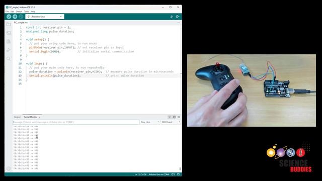 How to use an RC Transmitter with Arduino (Lesson #18) смотреть онлайн