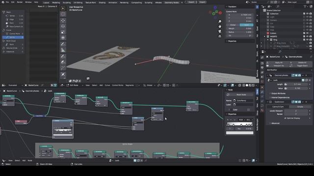 How to model an openwork wedding bands using geometric nodes смотреть онлайн