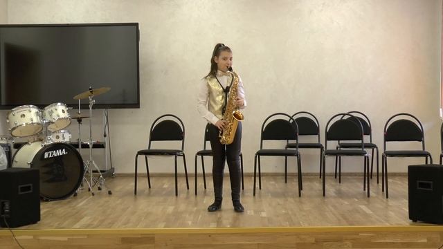 Екатерина Елисеева, 11 лет. Jimmy Forrest "Night Train Blues", Дж Lennon "Yesterday". смотреть онлайн