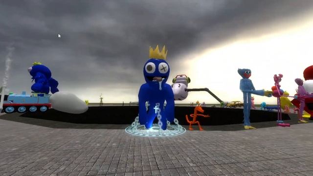 Ragdoll fall Rainbow Friends VS illuminati VS Mincraft | Garry's Mod смотреть онлайн