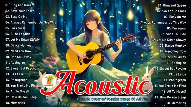 Sweet English Acoustic Songs 2024 Trending Acoustic Cover Of Popular Songs on Spotify смотреть онлайн