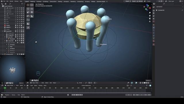 Модификаторы 8. Armature / Использование костей для построения кастов в ювелирных изделиях смотреть онлайн