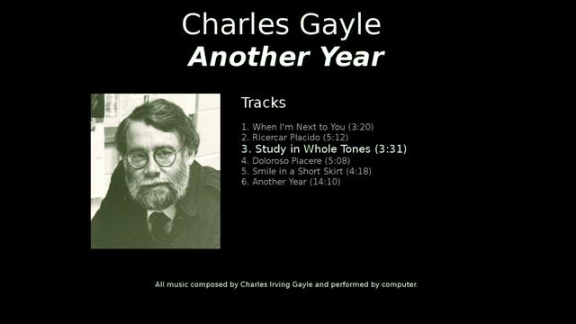Charles Gayle - 3. Study in Whole Tones - Another Year смотреть онлайн