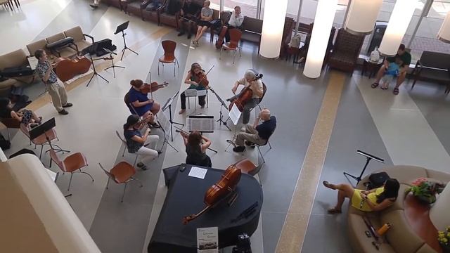 The CCO summer ensembles play in the UVa hospital... смотреть онлайн
