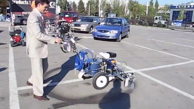 нанесение дорожной разметки смотреть онлайн