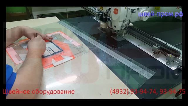 Настрачивание накладного кармана без заутюжки на швейном полуавтомате смотреть онлайн