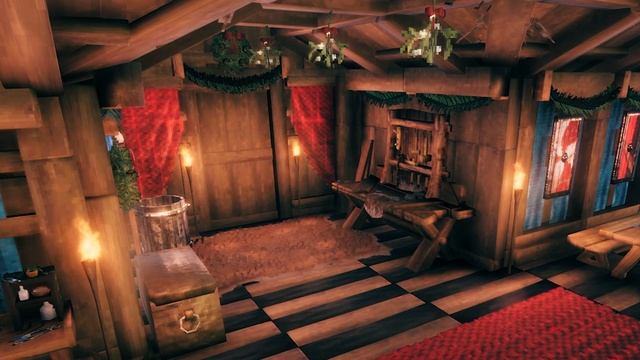 Valheim - Build Expo - Quick Look at Interiors - Ragnar's Yule Cabin смотреть онлайн