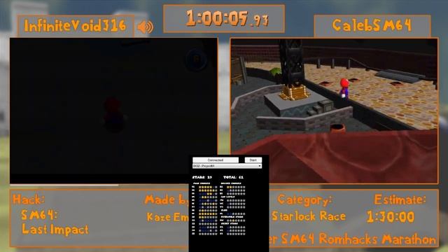 SSRM2018 - SM64: Last Impact Starlock Race with CalebSM64 and InfiniteVoid316 смотреть онлайн