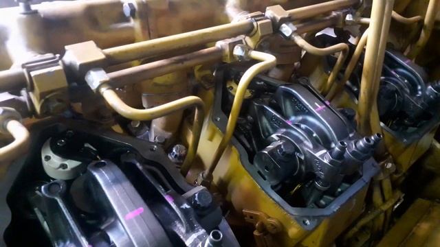 CAT3512c Engine How To Adjust Valve Lash & Adjust Injectors Hight  Complete Method.