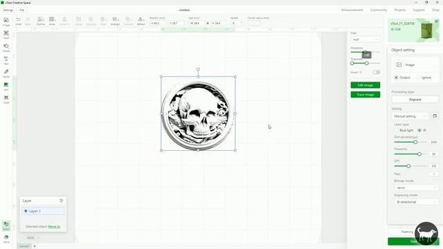 xTool F1 Brass Coin Engraving Tutorial | xTool Creative Space смотреть онлайн